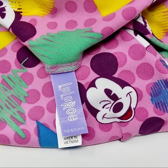 LuLaRoe Disney TC Leggings Mickey Mouse UNICORN - Picture 3 of 8